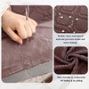 KELUINA Waterproof Couch Cushion Covers, Jacquard Magic Sofa Cushion Covers