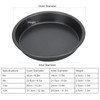 2 Pcs Non-Stick Round Pizza Pan, 10in Deep Thickened Carbon