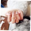 SAFIGLE 24pcs Nail Decals Imitation Pattern Stickers for DIY Manicure
