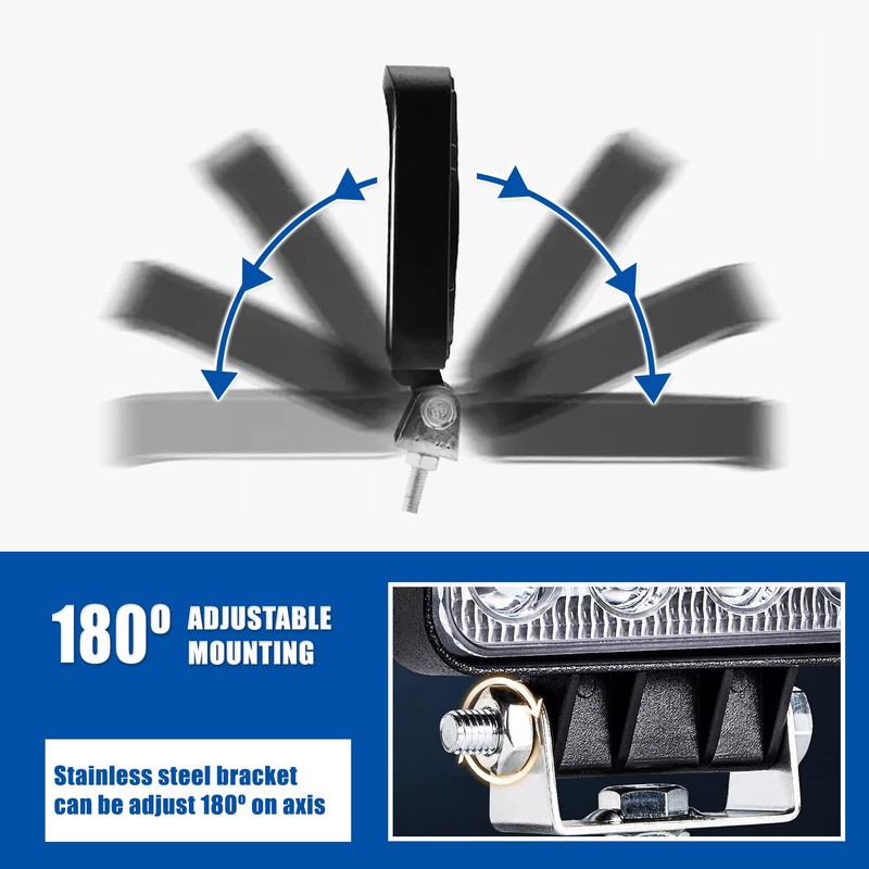 Kalienpie LED Work Light 12 V Aluminium ABS 48 W