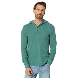 Lucky Brand Garment Dye Thermal Hoodley Sea Pine MD