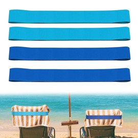 4 Pcs Towel Bands,Beach Towel Clips,Towel Chair Clip,Sunbed Band,Sun Loungers Towels Bands,Beach Towels Clips for Sun Loungers,Beaches Swimming Pools and Swimming Wheelchairs