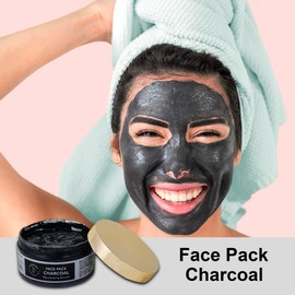 AATMANA Charcoal Face Pack | Skin Firming | Natural Skin Care Tightens Skin for Healthier Complexion -250 Grams