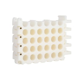Cable Comb Tool 24-Hole Cable Dresser, Bundler and Organising Tool for Data Center, Server Rooms and Machine Room Wire Management and Organiser (6 Holes x 4 Rows, White)