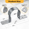 20 PCS Fence Post Brackets, 2-3/8 Steel to Wood Fence
