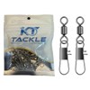 KT Tackle Fishing Clips & Swivels 5 sizes 4/0, 3/0,