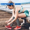 ACTINPUT 4 Pairs of Compression Socks for Men and Women,