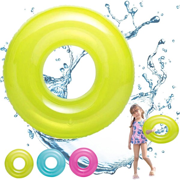 POPOYU Inflatable Swimming Ring Children Yellow, 30 Inches / 76