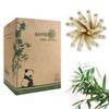 Extra Wide Bamboo Boba Straws Disposable - Pack of 200