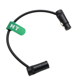 HangTon Audio Cable for Recorder Mixer Microphone Speaker Sound Devices Mixpre 10 II Zoom F8n Zaxcom Sony Canon Camera XLR 3 Pin Male to Female Low Profile Right Angle Black 1m