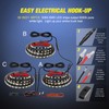 Nilight 3PCS 60 Inch Bed Light Strip 270 LED with