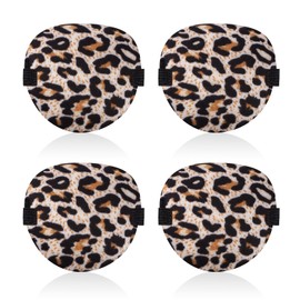 4 Uds Parches para Ojos Adultos y Adolescentes Estampado de Leopardo Cómodos Parches para Ojos para Ojos Izquierdo Derecho Niños para el Período Recuperación Cirugía Cosplay