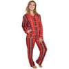 Angelina Women's Pajama Set Cozy Fleece with Notch Collar and