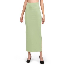 Stylesindia Stretchable Saree Shapewear Petticoat for Women, Cotton Blended,Petticoat,Skirts for Women,Shape Wear Dress (LIGHTGREEN, 2XL), Lightgreen, One Size