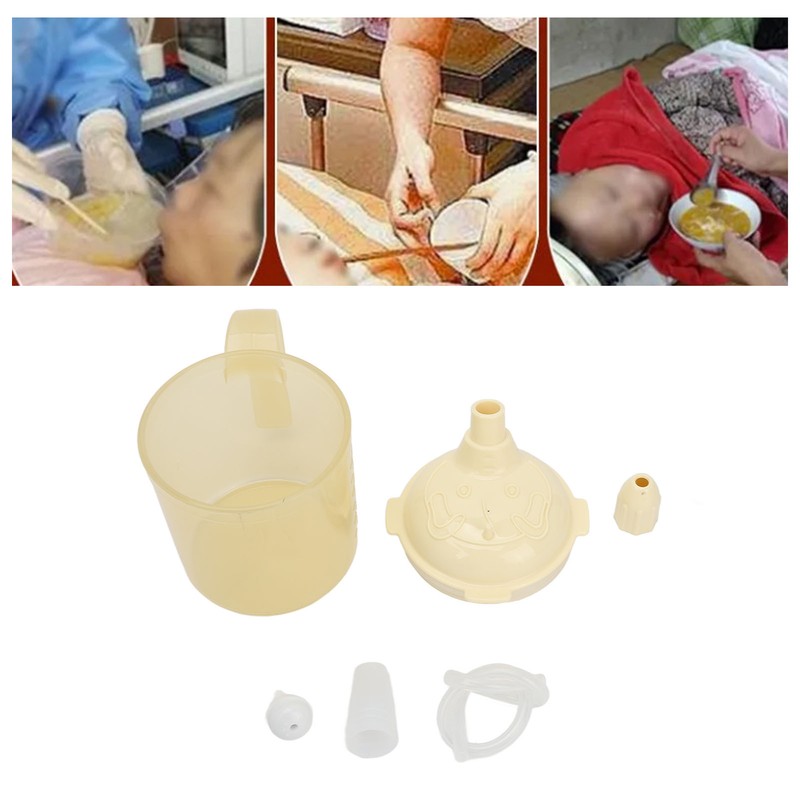 Convalescent Feeding Cup Good Sealing Feeding Drinking Cup for Disabled