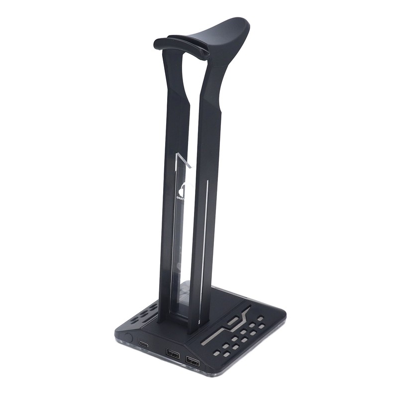 RGB Headphone Stand 2 USB Ports Multifunction Gaming Headset Holder