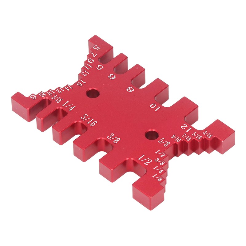 Dovetail Jig Tenon Caliper Aluminum Metric Imperial Scale Card Measuring