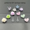Invisible Earrings for Work, 300 Pairs Clear Plastic Earring Posts