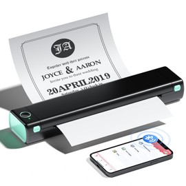 Phomemo M08F Pro Portable Printer Wireless Travel, [Upgrade] Portable Thermal Printer Support 8.5" X 11" US Letter, Inkless Bluetooth Printer Compatible with iOS, Android, PC for Travel, Office, Home