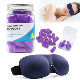 Tapones Oidos Para Ruido Dormir,30 Pares Ear Plugs De Espuma,Con Un Par De Tapones Impermeables Y Antifaz,Tapón Auditivo Con Cancelación De Ruido Para Mujeres,Suaves Y Cómodos,Para Dormir, Nadar,Viajes