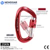 NewDoar Heavy Duty Locking Clips 24KN/5400lbs,Screwgate Locking for Keychain Dog