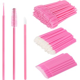 Tbestmax 300 unidades de cepillos desechables para rímel, pinceles para labios y micro hisopos aplicadores, cepillos para pestañas, probador de lápiz labial, herramienta aplicadora de maquillaje, colo