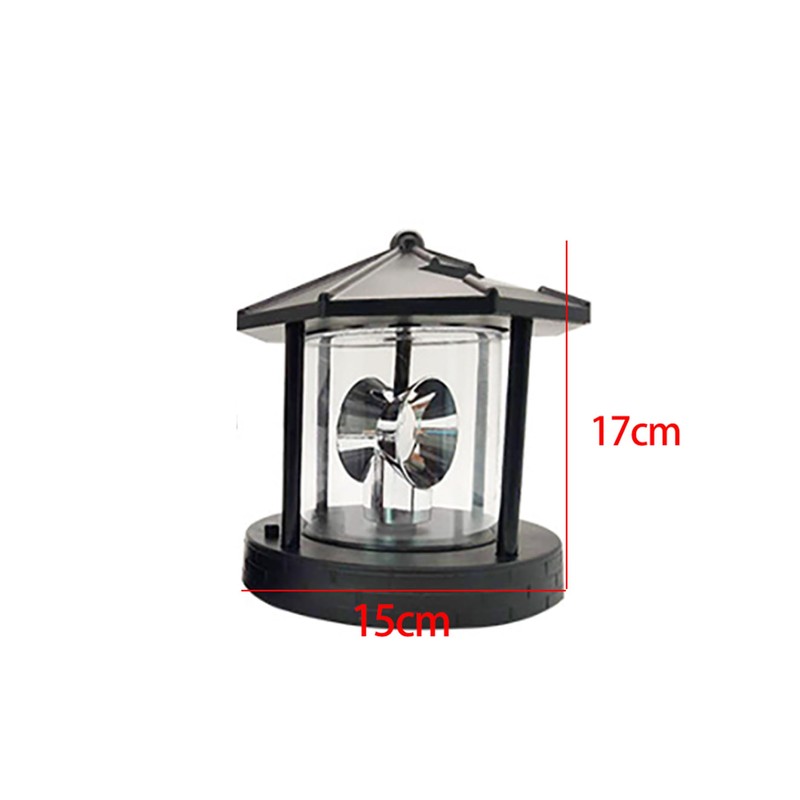 Solar Lighthouse, Led Rotating Lighthouse Beacon Lamp Rotating Outdoor Decorative