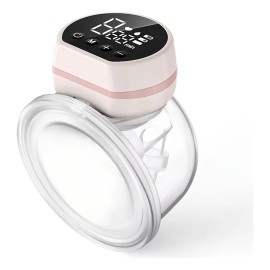 Extractor de Leche Eléctrico Portátil Gllai Silencioso Inalámbrico con 9 Niveles Rosa