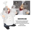 Chef Statue Salt Shakers Set Adorable Statue Vivid Details Resin