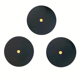 VisnzvLux 3 Pieces Single Yellow Dot Squash Ball Custom Logo Professional high Elasticity Resistant to Play for Training and Practice