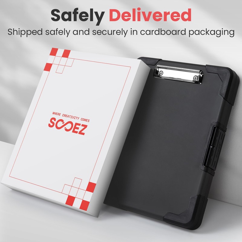 Sooez Toughest Clipboard with Storage, Internal Pen Pouch Included, Letter/