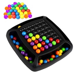 Intellectual Chessboard Double Duel, Elimination Board Game, Rainbow Ball Board Game, Rainbow Ball Puzzle Chess Board Games, Chessboard Double Duel Colourful Balls for Children and Adults