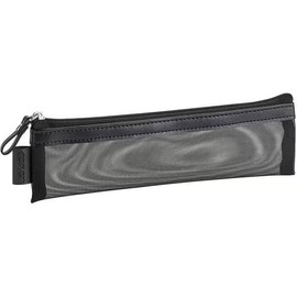 Sekisei Bell Post BP-6631-60 Mesh Case & Pouch, Slim Pen Size, Black, Set of 5, Black, Casual
