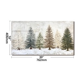 Evgosm Tempered Glass Backsplash for Kitchen， Stove Splashback, Snow Scene Glass Backsplash, Easy to Install and Clean, Used for Kitchen Wall Protection and Decoration. (30x16'')
