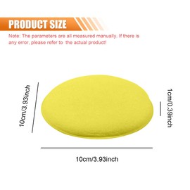 SKERJOVL Car Wax Applicator Pads, Soft Auto Sponge Fine Polishing Pad, 3.93 Inch Round Sedan Buffing Pad, Car Cleaning & Detailing Tool for Applying Dressings, Polishes, Waxes (6PCS)