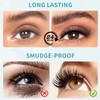 Brown Mascara,5D Silk Fiber Eyelash Volume with Soft Brush, Lash