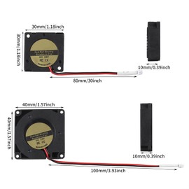 BCZAMD Clone Spriite Extruder Hot End Replacement Parts - 3010 4010 Blower Fan - 3D Printer Accessories: DC 24V Turbo Fan for Crealiity Ender 3 S1 Pro CR10 Pro Original Replacement Fan