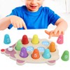 Children Wood Math Number Counting Matching Game Hedgehog Shaped Puzzle