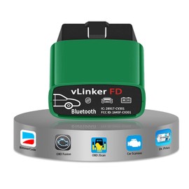 Vgate vLinker FD Bluetooth3.0 OBD2 Scanner Diagnostic Tool Support Android & Windows，Support Medium Speed CAN(MS-CAN