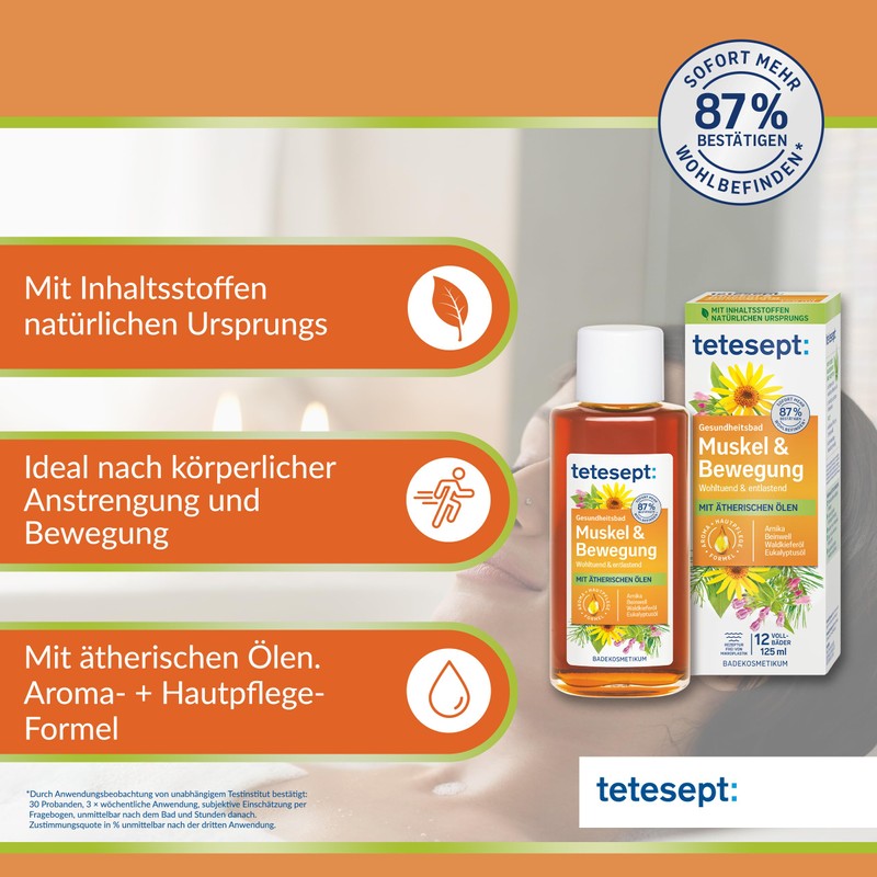 tetesept Muscle & Movement Bath - Health Bath for Relaxation