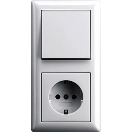 Gira Series Standard 55 European Plug Sockets Full Sets, Pure White Glossy.