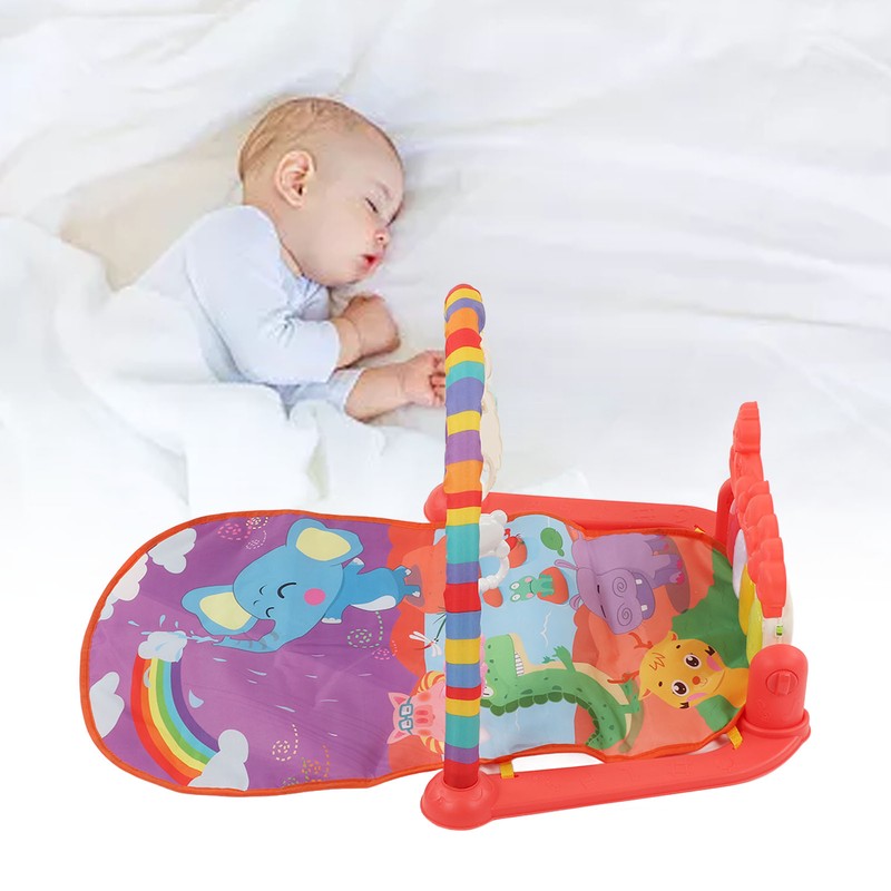 Baby Gym Piano Mat Lullabies Lights Detachable Early Educational Baby