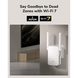 Cudy BE3600 Dual Band Wi-Fi 7 Repeater Signal Booster with Gigabit Ethernet Port, Access Point, App Setup, Cudy Mesh and App Support, RE3600