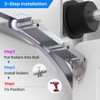 1 Pair Garage Door Quick Turn Top Fixture Brackets Hardware,