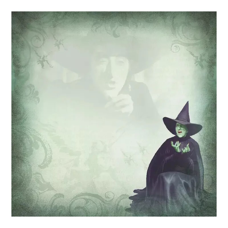 The Wicked Witch Wizard of oz 12x12 Double Sided Scrapbook