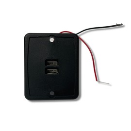 MOGGED RV Dual-Port USB Charging Outlet 5V Black Trailer Camper Motorhome