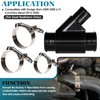 BELIFLY Weldless Dual Radiator Coolant Y-Pipe Compatible with Dodge Ram