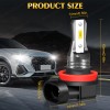 SHENKENUO H11/H8 LED Bulbs 6000K Cool White Super Bright Fog