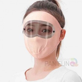 Cool Face Mask 2-Pack for Tennis & Golf Golf UV Protection Mask Gray Pink