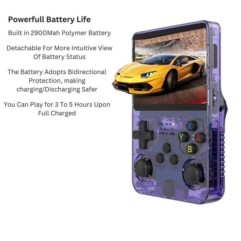 GameVibe R36S Handheld Retro Game Console, 3.5 Inch IPS Screen